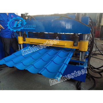 Colour Metal Corrugated Step Tile Roof Rollformer/ Glazed Iron Step Tile Roofing Sheet Making Machine